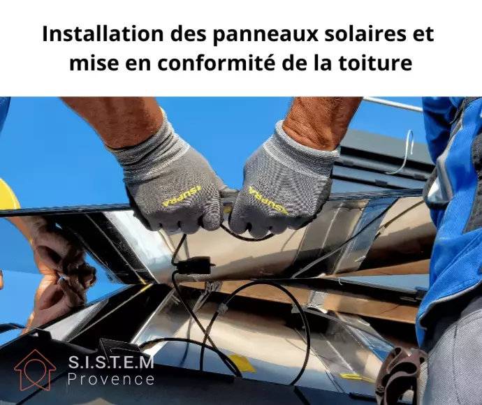 Installation panneaux solaires pertuis avec nacelle